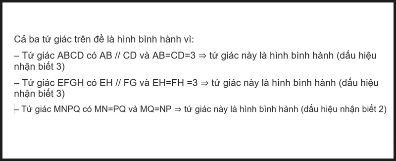 Đáp án dạng 1 tự luận